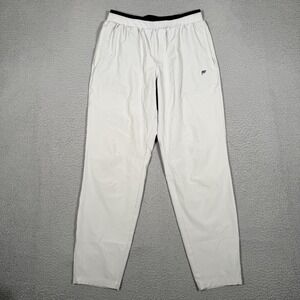 Fabletics Pants Mens Medium Mineral Gray Fundamental Athletic Elastic Waist Logo
